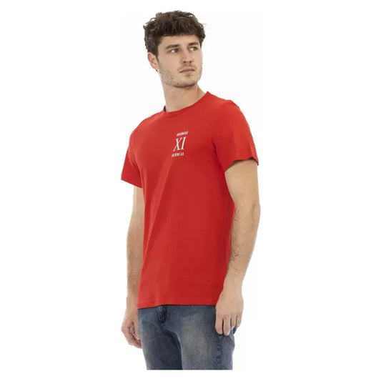 Bikkembergs Red Cotton Men T-Shirt Bikkembergs Sienna