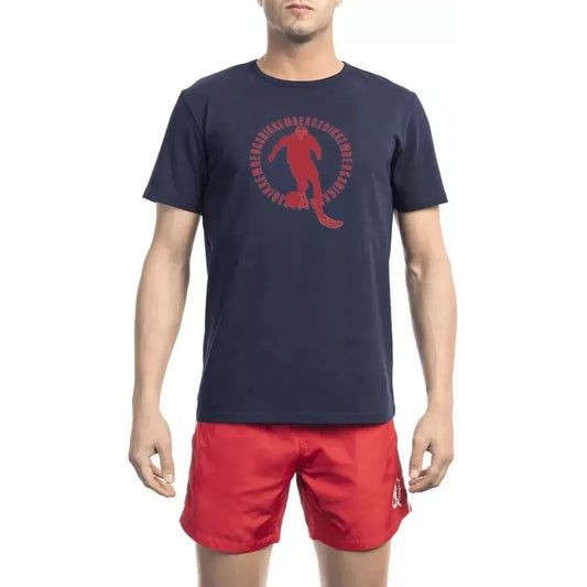 Bikkembergs Army Cotton Men T-Shirt Bikkembergs Rosy Brown
