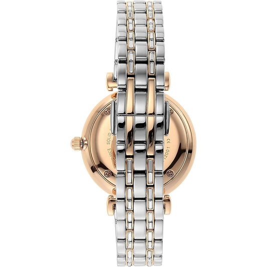 Emporio Armani Elegant Two-Tone Crystal Pave Watch Emporio Armani Light Gray