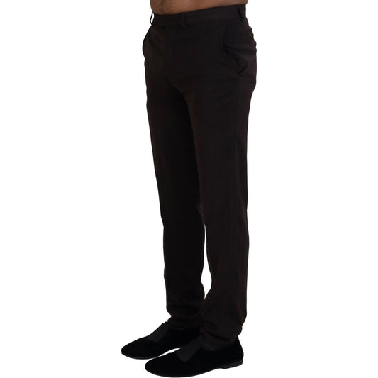 BENCIVENGA Elegant Brown Italian Dress Pants BENCIVENGA Black