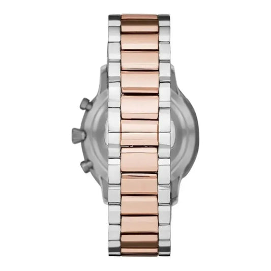 Emporio Armani Elegant Two-Tone Timepiece for Men Emporio Armani Light Gray