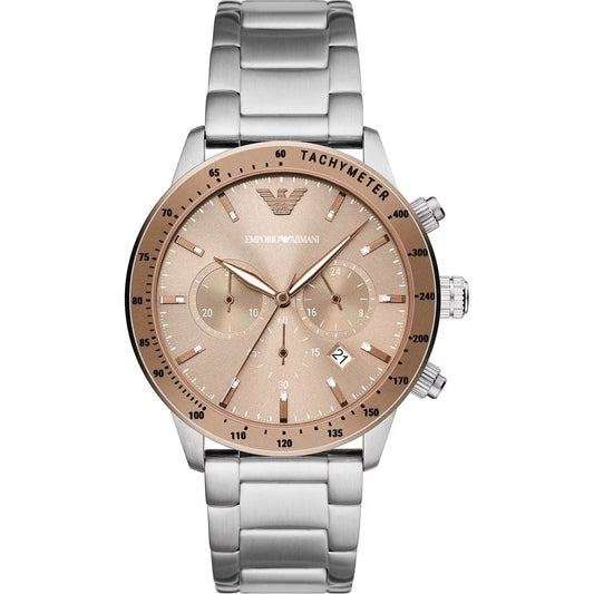 Emporio Armani Classic Chronograph Steel Men's Watch Emporio Armani Dark Gray