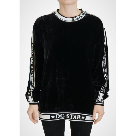 Dolce & Gabbana Elegant Silk Blend Velvet Sweater Dolce & Gabbana Antique White
