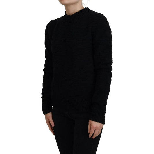Dolce & Gabbana Elegant Virgin Wool Pullover Sweater Dolce & Gabbana Black