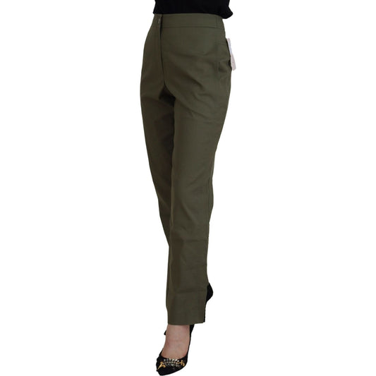 LAUREL Elegant Tapered Green Pants - Chic Everyday Wear LAUREL Dark Slate Gray