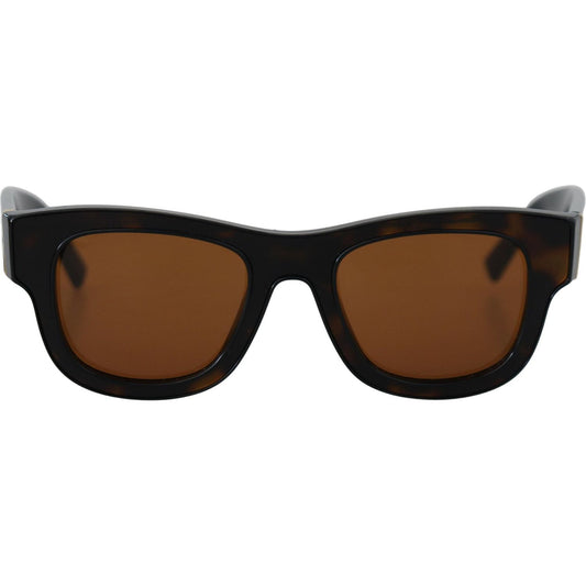 Dolce & Gabbana Chic Brown Acetate Sunglasses Dolce & Gabbana Saddle Brown