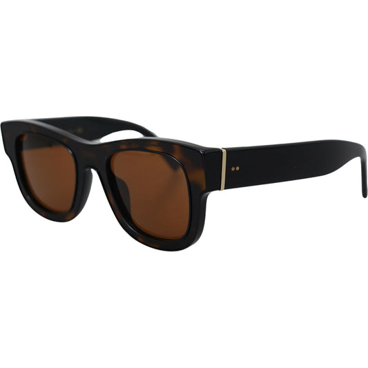 Dolce & Gabbana Chic Brown Acetate Sunglasses Dolce & Gabbana Black