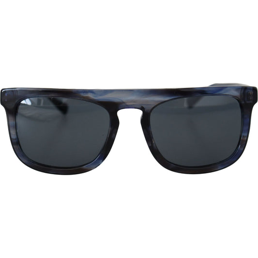 Dolce & Gabbana Elegant Blue Acetate Sunglasses for Women Dolce & Gabbana Dark Slate Gray