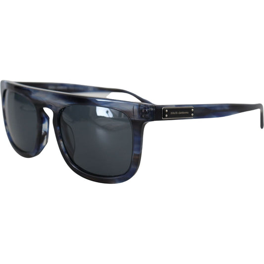 Dolce & Gabbana Elegant Blue Acetate Sunglasses for Women Dolce & Gabbana Dark Slate Gray