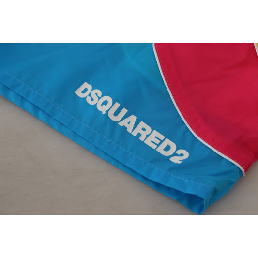 Dsquared² Exclusive Multicolor Swim Shorts Boxer Dsquared² Light Slate Gray