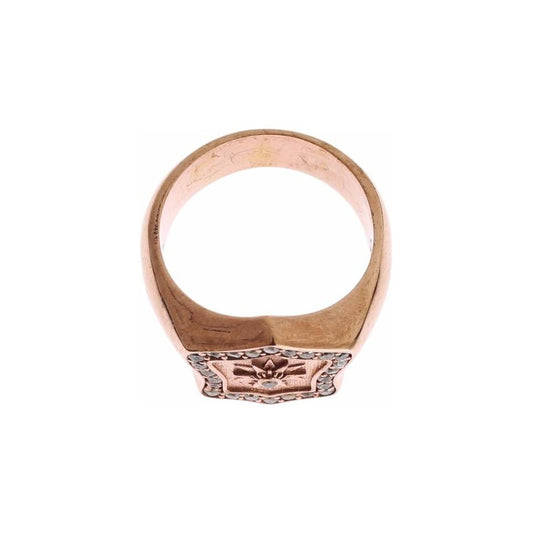 Nialaya Chic Pink Gold Plated Sterling Silver Ring Ring Nialaya Wheat