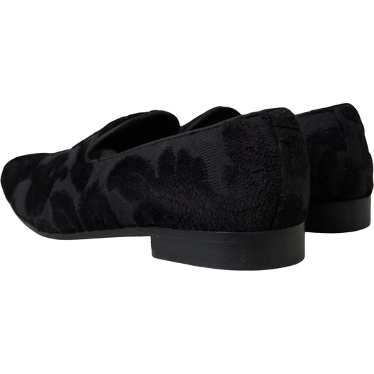 Dolce & Gabbana Exquisite Black Vintage Loafers for Men