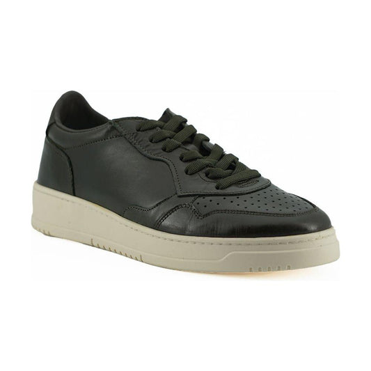 Saxone of Scotland Sleek Dark Brown Leather Sneakers Saxone of Scotland Gray