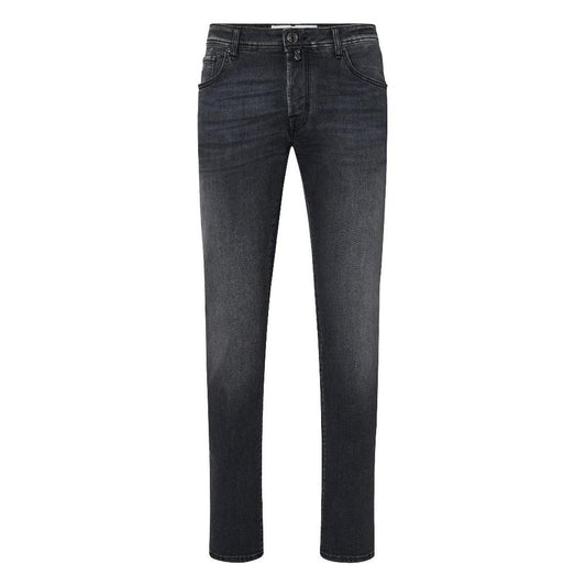 Jacob Cohen Elegant Slim Fit Black Stretch Jeans Jacob Cohen Dark Slate Gray