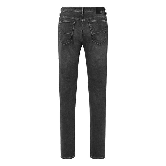 Jacob Cohen Elegant Slim Fit Black Stretch Jeans Jacob Cohen Dark Slate Gray