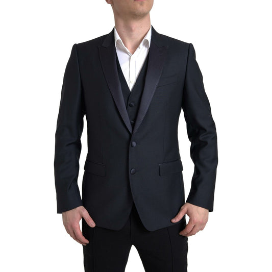 Dolce & Gabbana Elegant Slim Fit Two-Piece Martini Suit Dolce & Gabbana Black