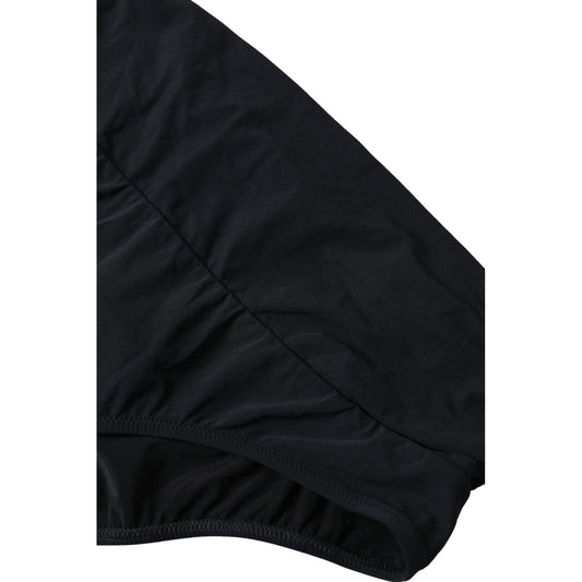 Dolce & Gabbana Elegant Black Bikini Bottom - Ultimate Beach Elegance Dolce & Gabbana Black