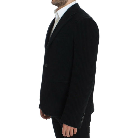 Dolce & Gabbana Elegant Black Martini Blazer Jacket Dolce & Gabbana Black