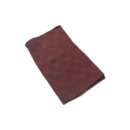 Trussardi Elegant Burgundy Viscose Silk Scarf Trussardi