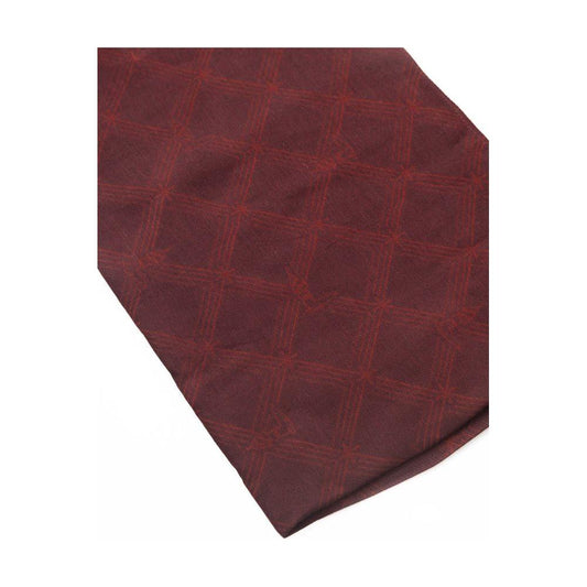 Trussardi Elegant Burgundy Viscose Silk Scarf Trussardi