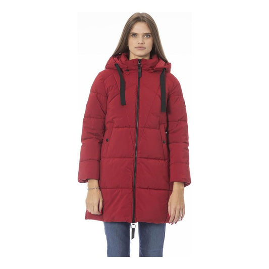 Baldinini Trend Red Polyester Women Jacket Baldinini Trend Brown