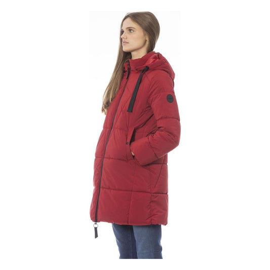Baldinini Trend Red Polyester Women Jacket Baldinini Trend Sienna