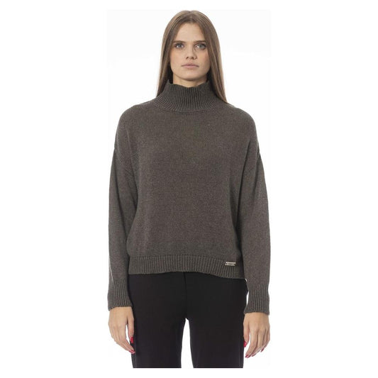 Baldinini Trend Green Viscose Women Sweater Baldinini Trend Dark Slate Gray