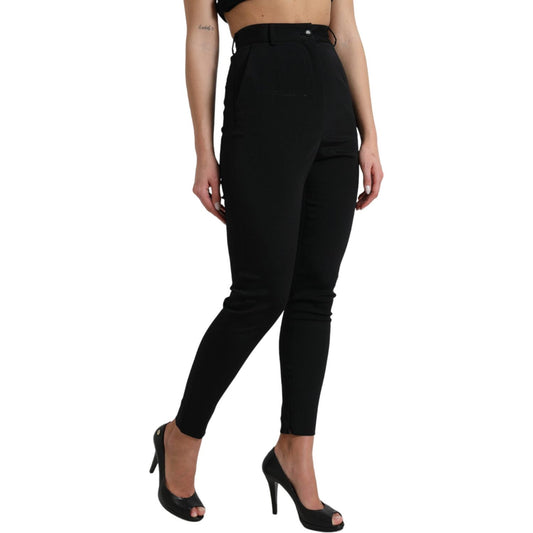 Dolce & Gabbana Elegant High Waist Skinny Pants Dolce & Gabbana Rosy Brown