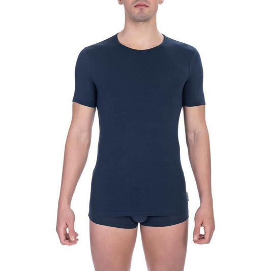 Bikkembergs Army Cotton Men T-Shirt Bikkembergs Dark Slate Gray