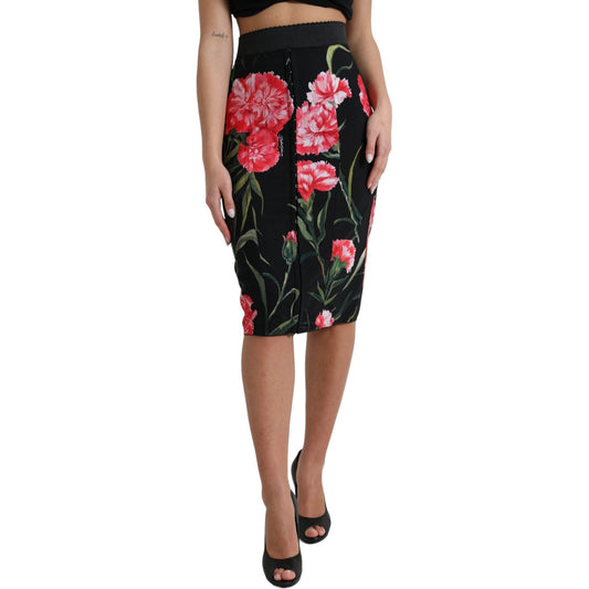 Dolce & Gabbana Floral High Waist Pencil Skirt Dolce & Gabbana Sienna