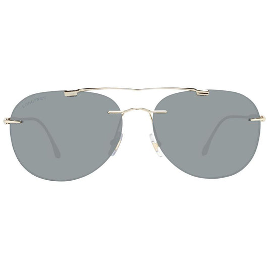 Longines Gold Men Sunglasses Longines Dark Gray