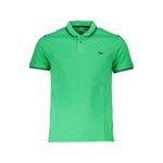 Harmont & Blaine Chic Green Cotton Polo with Contrast Detailing HA&A-28079-XL-FBB-233