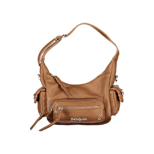 Desigual Brown Polyethylene Handbag Desigual Sienna