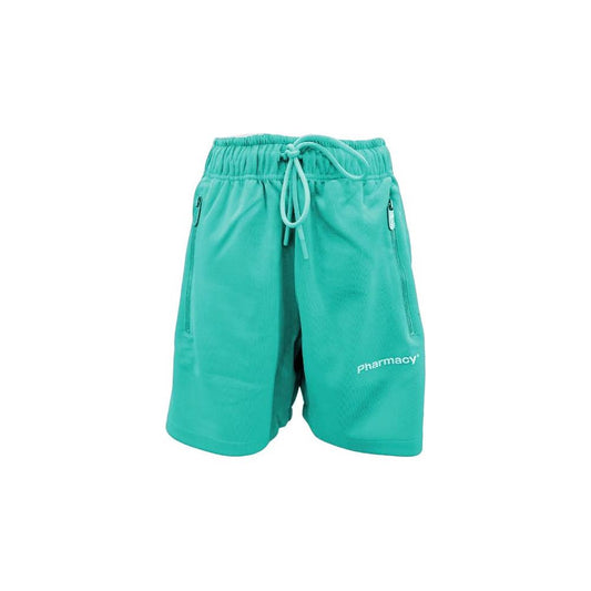 Pharmacy Industry Chic Green Bermuda Shorts with Side Stripes Pharmacy Industry Light Sea Green