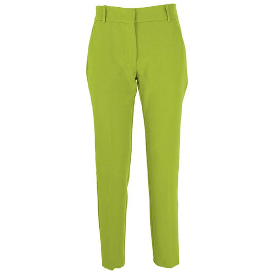 PINKO Green Polyester Jeans & Pant PINKO Yellow Green