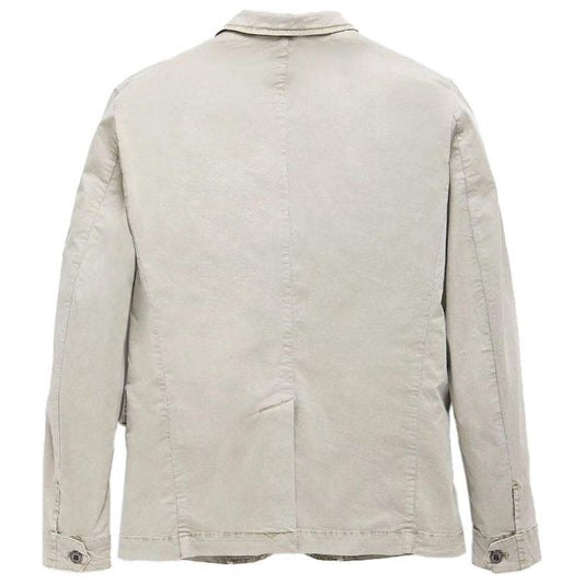 Refrigiwear Sleek Beige Four-Pocket Cotton Jacket Refrigiwear Gray