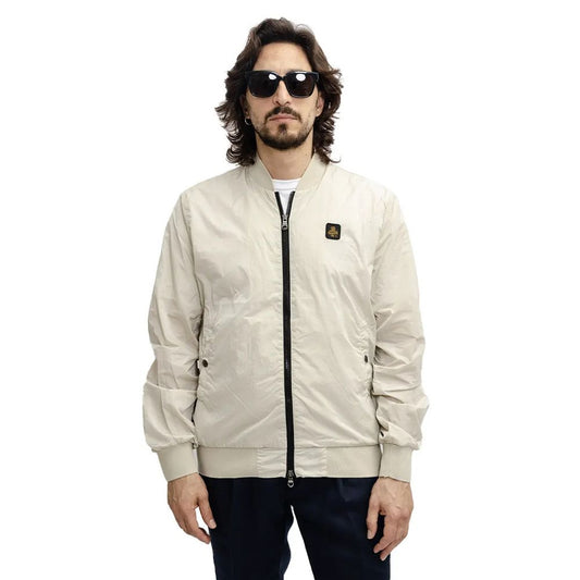Refrigiwear Beige Nylon Jacket Refrigiwear Light Gray