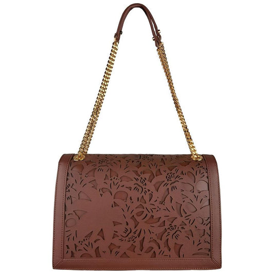 Baldinini Trend Brown Calfskin Women Crossbody Bag Baldinini Trend Dark Olive Green