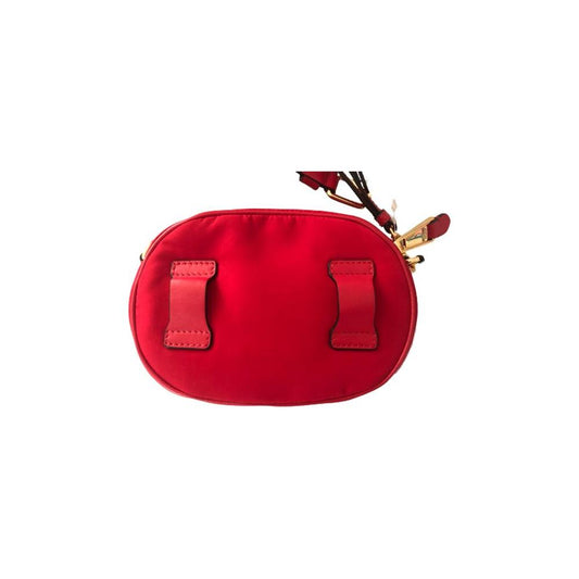 Moschino Couture Chic Embroidered Nylon Belt Bag in Pink Moschino Couture Firebrick