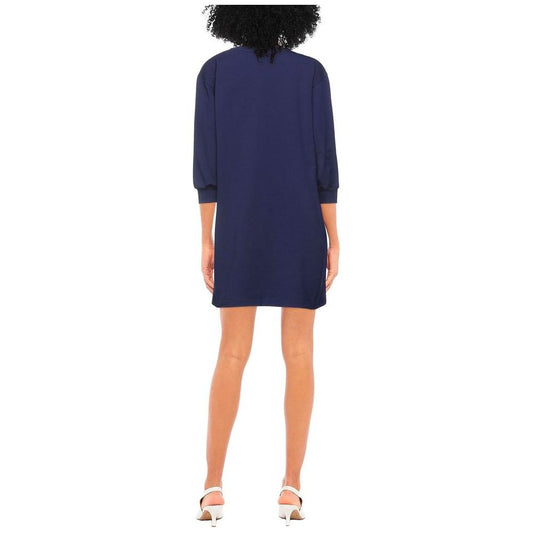 Love Moschino Blue Cotton Women Dress Love Moschino Tan