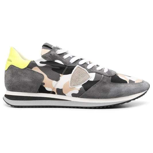 Philippe Model Army Hue Suede Insert Sneakers Philippe Model Light Gray