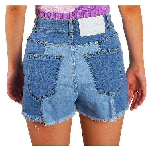 Comme Des Fuckdown Chic Raw Hem Denim Shorts Comme Des Fuckdown Steel Blue