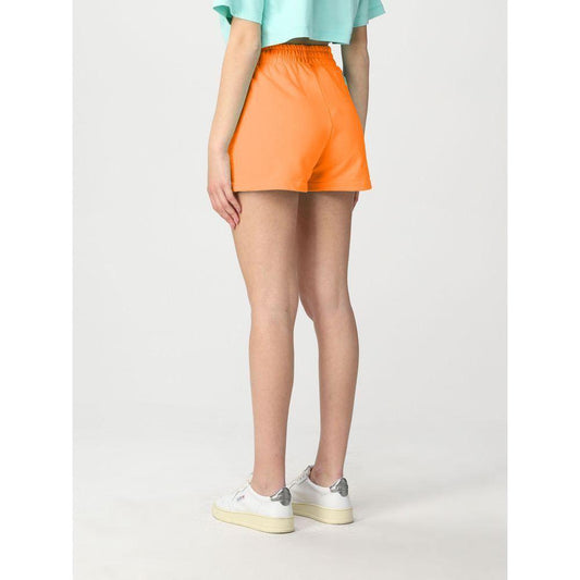 Pharmacy Industry Chic Orange Cotton Logo Shorts Pharmacy Industry Beige