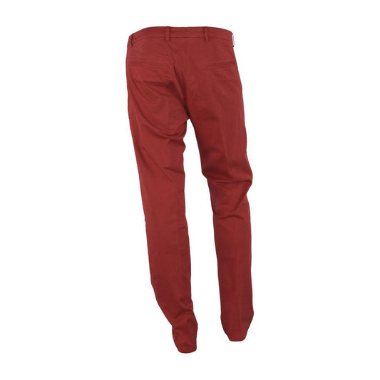 Made in Italy Chic Summer Cotton-Blend Trousers Made in Italy Brown