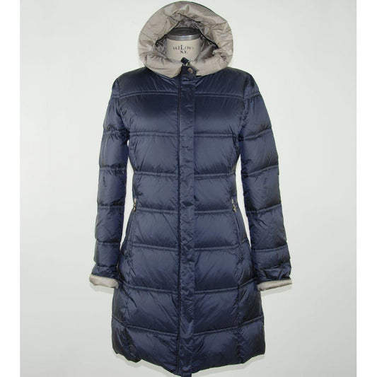 Emilio Romanelli Blue Polyester Women Jacket Emilio Romanelli Light Gray