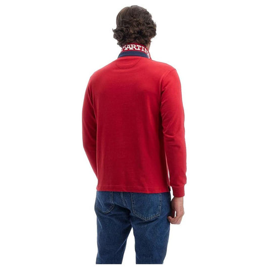 La Martina Red Cotton Polo Shirt La Martina Brown