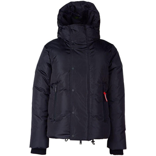 Dsquared² Black Nylon Men Jacket Dsquared² Dark Slate Gray