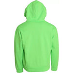 Dolce & Gabbana Neon Green Logo Pullover Hooded Sweatshirt Sweater Dolce & Gabbana Light Green