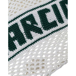 Dolce & Gabbana White Green Knitted Cotton Logo Shopping Tote Bag Dolce & Gabbana Dark Slate Gray