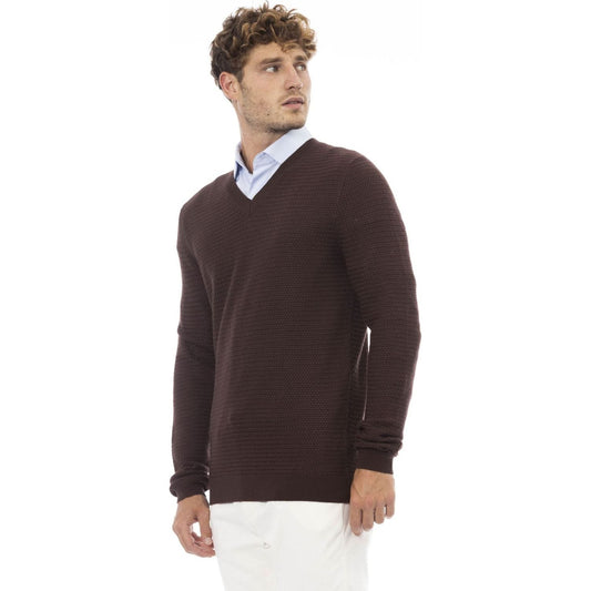 Alpha Studio Sweaters Sweaters Alpha Studio Light Gray